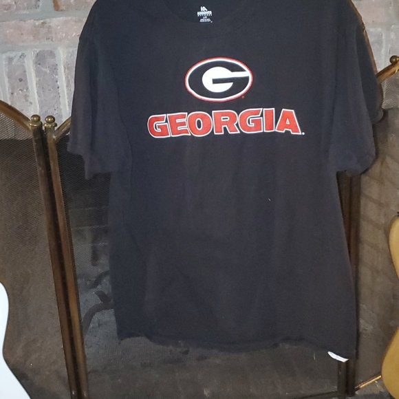 Mens Georgia L Black Tee - Picture 1 of 2